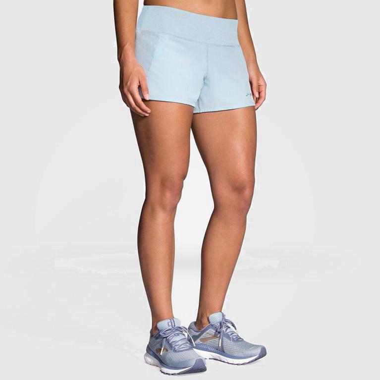 Brooks Chaser 3 Womens Running Shorts - White - Philippines (158904ELV)